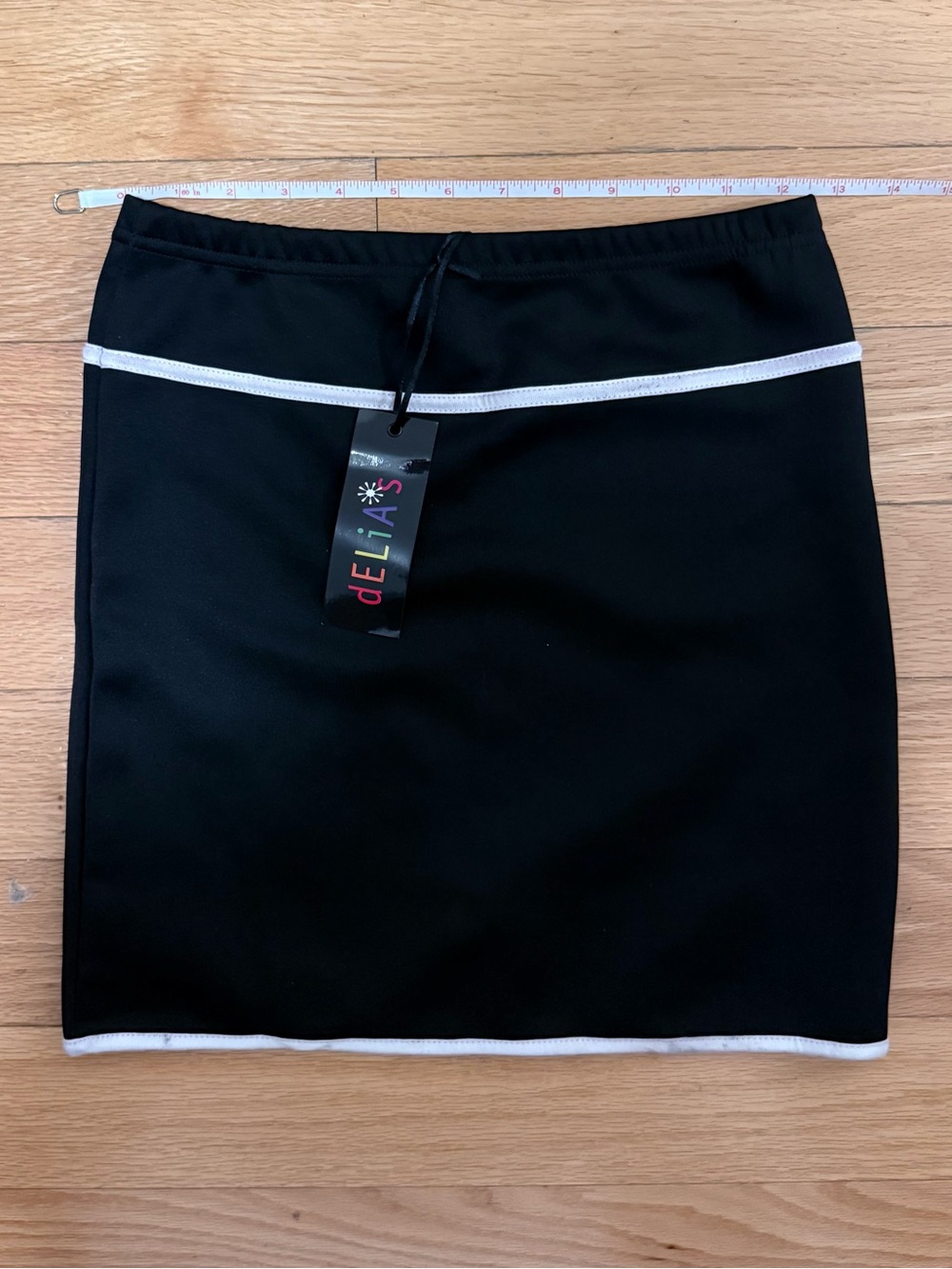 dELiA*s Black Pencil Skirt with White Trim